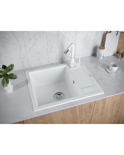 Кухонная мойка Paulmark Optimum 60 PM216050-WH Белая