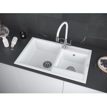 Кухонная мойка Paulmark Tandem 82 PM238250-WH Белая