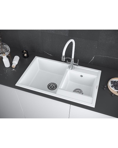 Кухонная мойка Paulmark Tandem 82 PM238250-WH Белая