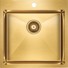 Кухонная мойка Paulmark Kroner 51 PM215151-BG Брашированное золото
