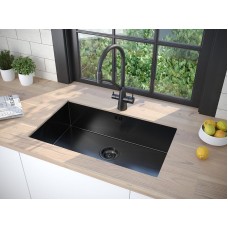 Кухонная мойка Paulmark Valde 74 PM217444-GM Вороненая сталь