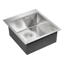 Кухонная мойка Paulmark Favor 45 PM214551-BS Брашированная сталь