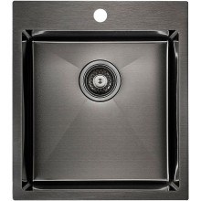 Кухонная мойка Paulmark Favor 45 PM214551-GM Вороненая сталь