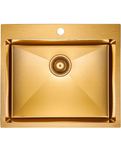 Кухонная мойка Paulmark Brim 59 PM215951-BG Брашированное золото