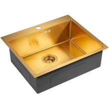 Кухонная мойка Paulmark Brim 59 PM215951-BG Брашированное золото