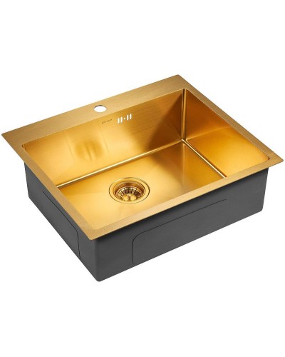 Кухонная мойка Paulmark Brim 59 PM215951-BG Брашированное золото