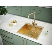 Кухонная мойка Paulmark Brim 59 PM215951-BG Брашированное золото