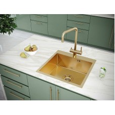 Кухонная мойка Paulmark Brim 59 PM215951-BG Брашированное золото