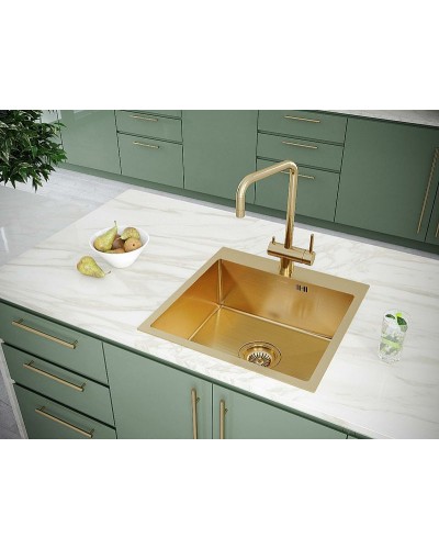 Кухонная мойка Paulmark Brim 59 PM215951-BG Брашированное золото