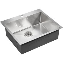 Кухонная мойка Paulmark Brim 59 PM215951-BS Брашированная сталь