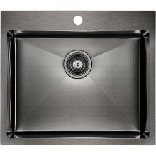 Кухонная мойка Paulmark Brim 59 PM215951-GM Вороненая сталь