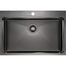 Кухонная мойка Paulmark Vast 75 PM217551-GM Вороненая сталь