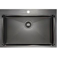 Кухонная мойка Paulmark Vast 75 PM217551-GM Вороненая сталь