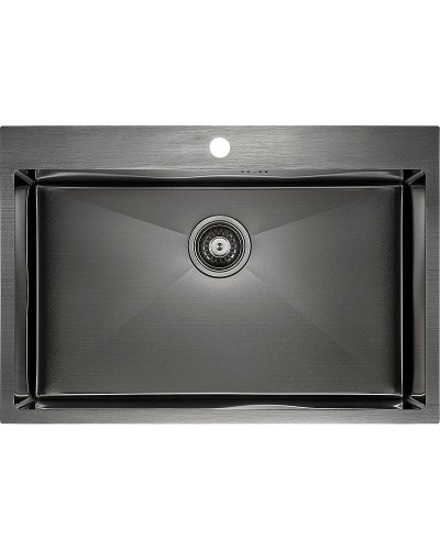 Кухонная мойка Paulmark Vast 75 PM217551-GM Вороненая сталь