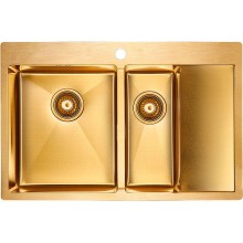Кухонная мойка Paulmark Liga 78 PM227851-BGL Брашированное золото