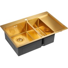 Кухонная мойка Paulmark Liga 78 PM227851-BGL Брашированное золото