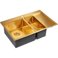 Кухонная мойка Paulmark Liga 78 PM227851-BGL Брашированное золото