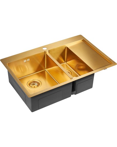 Кухонная мойка Paulmark Liga 78 PM227851-BGL Брашированное золото