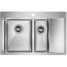 Кухонная мойка Paulmark Liga 78 PM227851-BSL Брашированная сталь
