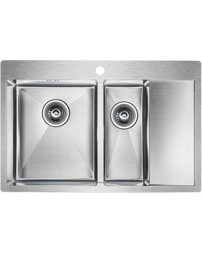 Кухонная мойка Paulmark Liga 78 PM227851-BSL Брашированная сталь