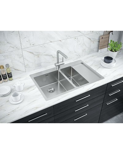 Кухонная мойка Paulmark Liga 78 PM227851-BSL Брашированная сталь