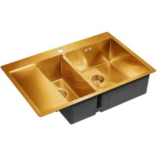 Кухонная мойка Paulmark Liga 78 PM227851-BGR Брашированное золото