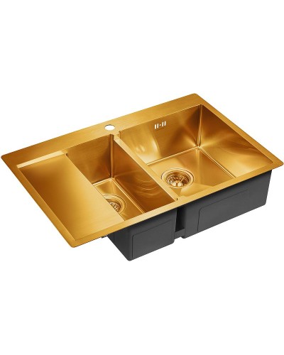 Кухонная мойка Paulmark Liga 78 PM227851-BGR Брашированное золото