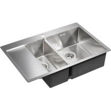 Кухонная мойка Paulmark Liga 78 PM227851-BSR Брашированная сталь