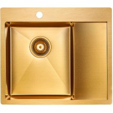 Кухонная мойка Paulmark Flank 59 PM225951-BGL Брашированное золото