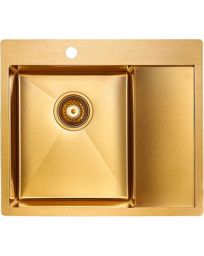 Кухонная мойка Paulmark Flank 59 PM225951-BGL Брашированное золото