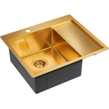 Кухонная мойка Paulmark Flank 59 PM225951-BGL Брашированное золото