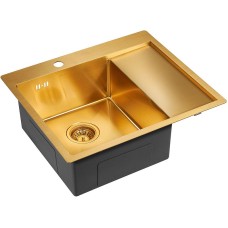 Кухонная мойка Paulmark Flank 59 PM225951-BGL Брашированное золото