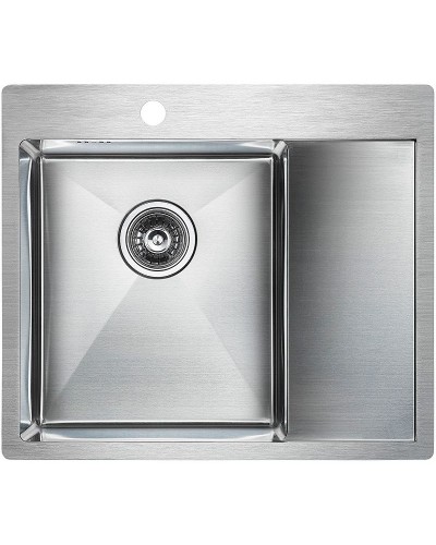 Кухонная мойка Paulmark Flank 59 PM225951-BSL Брашированная сталь