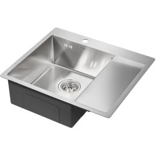 Кухонная мойка Paulmark Flank 59 PM225951-BSL Брашированная сталь
