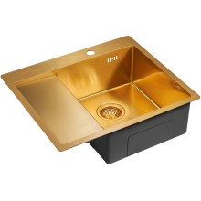 Кухонная мойка Paulmark Flank 59 PM225951-BGR Брашированное золото