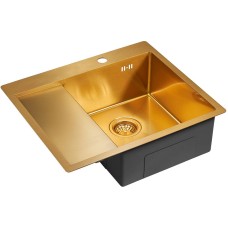 Кухонная мойка Paulmark Flank 59 PM225951-BGR Брашированное золото