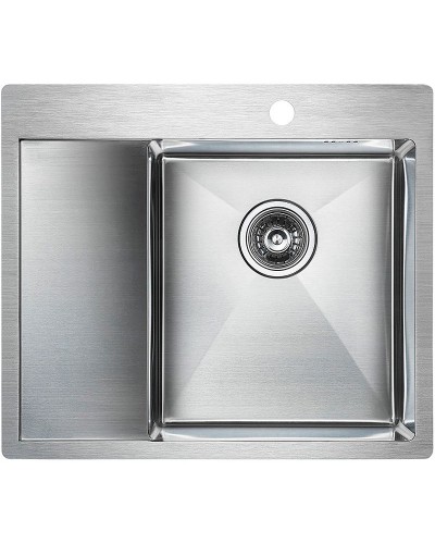 Кухонная мойка Paulmark Flank 59 PM225951-BSR Брашированная сталь