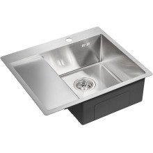 Кухонная мойка Paulmark Flank 59 PM225951-BSR Брашированная сталь