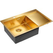 Кухонная мойка Paulmark Atlan 78 L PM217851-BGL Брашированное золото