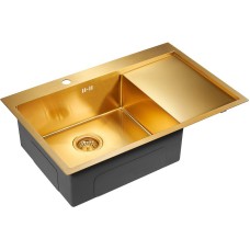 Кухонная мойка Paulmark Atlan 78 L PM217851-BGL Брашированное золото