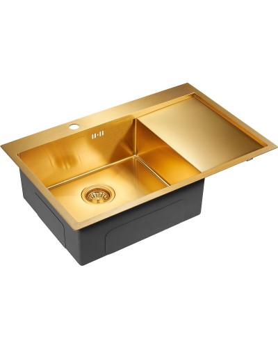 Кухонная мойка Paulmark Atlan 78 L PM217851-BGL Брашированное золото