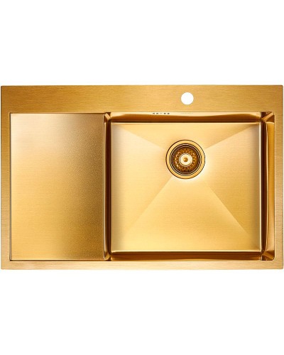 Кухонная мойка Paulmark Atlan 78 R PM217851-BGR Брашированное золото