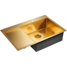 Кухонная мойка Paulmark Atlan 78 R PM217851-BGR Брашированное золото