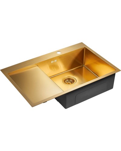 Кухонная мойка Paulmark Atlan 78 R PM217851-BGR Брашированное золото