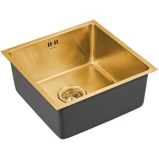 Кухонная мойка Paulmark Lassan 44 PM304444-BG Брашированное золото