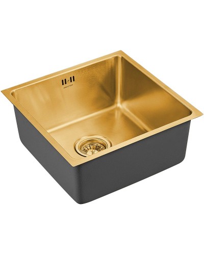 Кухонная мойка Paulmark Lassan 44 PM304444-BG Брашированное золото