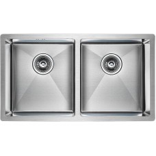Кухонная мойка Paulmark Twin 78 PM237844-BS Брашированная сталь