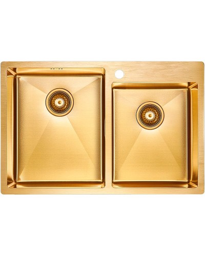 Кухонная мойка Paulmark Helfer 78 PM237851-BG Брашированное золото