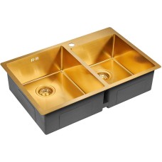 Кухонная мойка Paulmark Helfer 78 PM237851-BG Брашированное золото