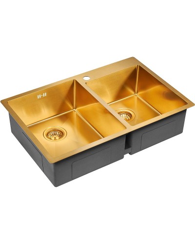 Кухонная мойка Paulmark Helfer 78 PM237851-BG Брашированное золото
